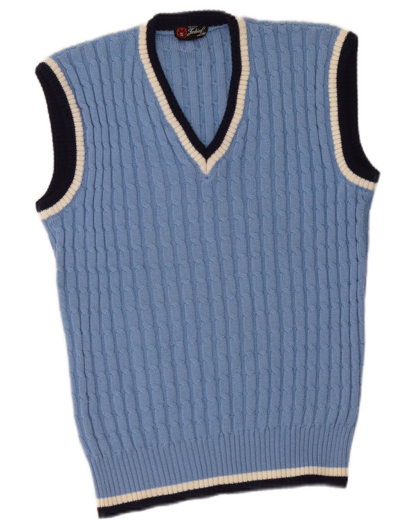 Vestă Vintage pentru bărbați Tank Top Small Blue Striped Classic