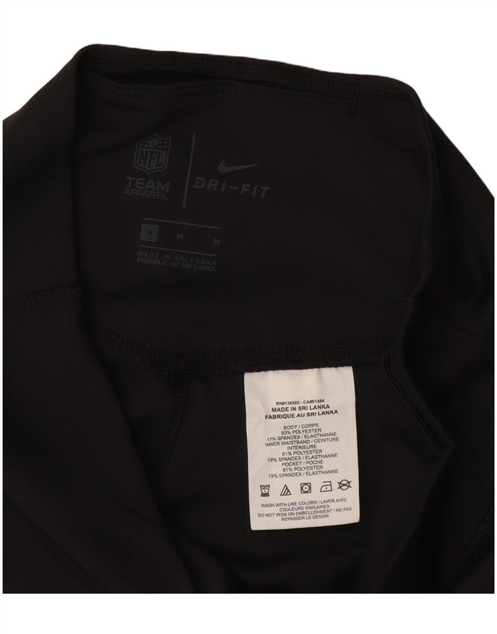 Leggings NIKE Green Bay Packers pentru femei UK 12 Medium Black Colorblock