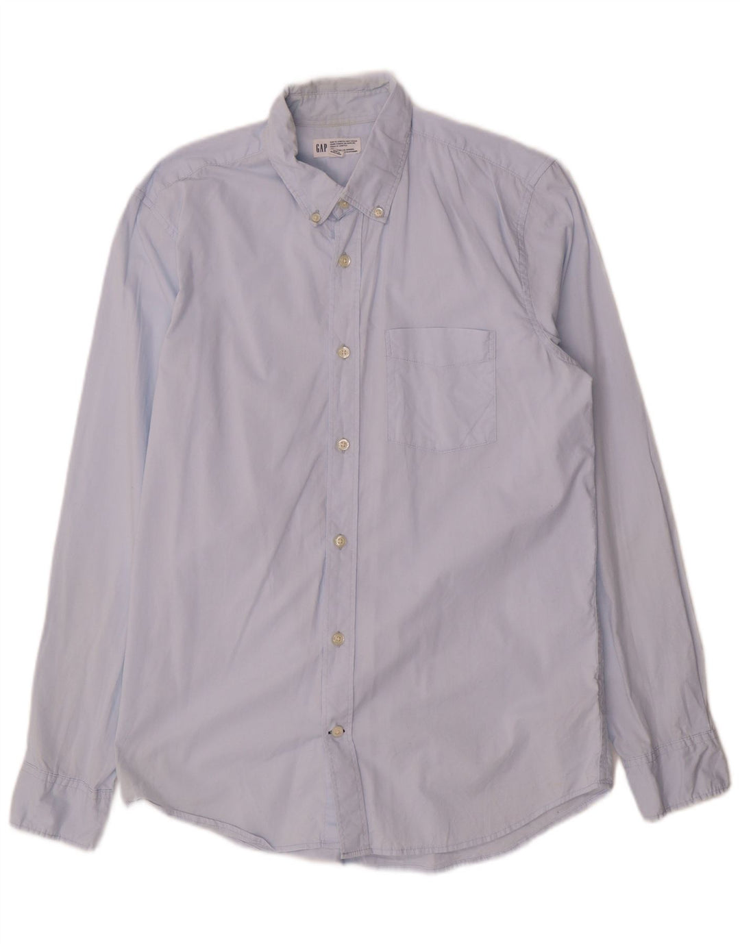 Cămașă pentru bărbați Gap Slim Fit Bumbac albastru mediu