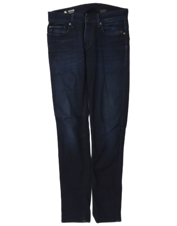 Blugi G-Star Revend Super Slim pentru femei W29 L32 bumbac bleumarin