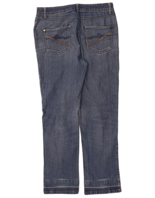 M&Co Womens Straight Jeans UK 12 Medium W32 L30 Blue