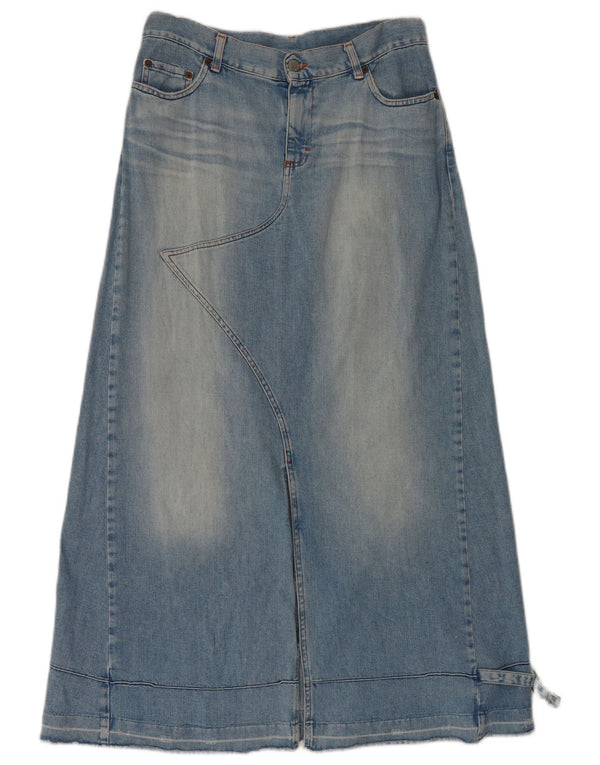 Fusta de blugi Benetton pentru femei cu talie înaltă IT 44 Medium W34 Bumbac albastru