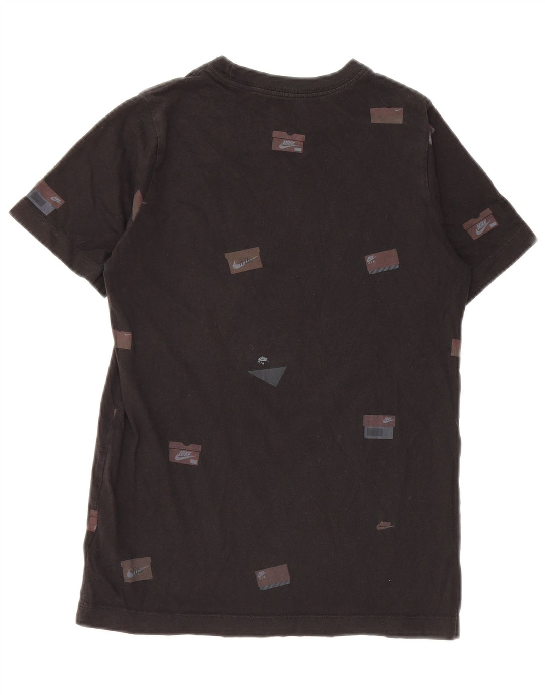 Tricou grafic pentru băieți NIKE Top 10-11 ani bumbac negru mediu