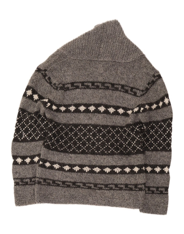 Pulover cardigan pentru bărbați Zara Medium Gri Geometric