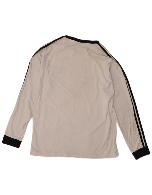 Adidas Mens Top Long Sleeve Large White