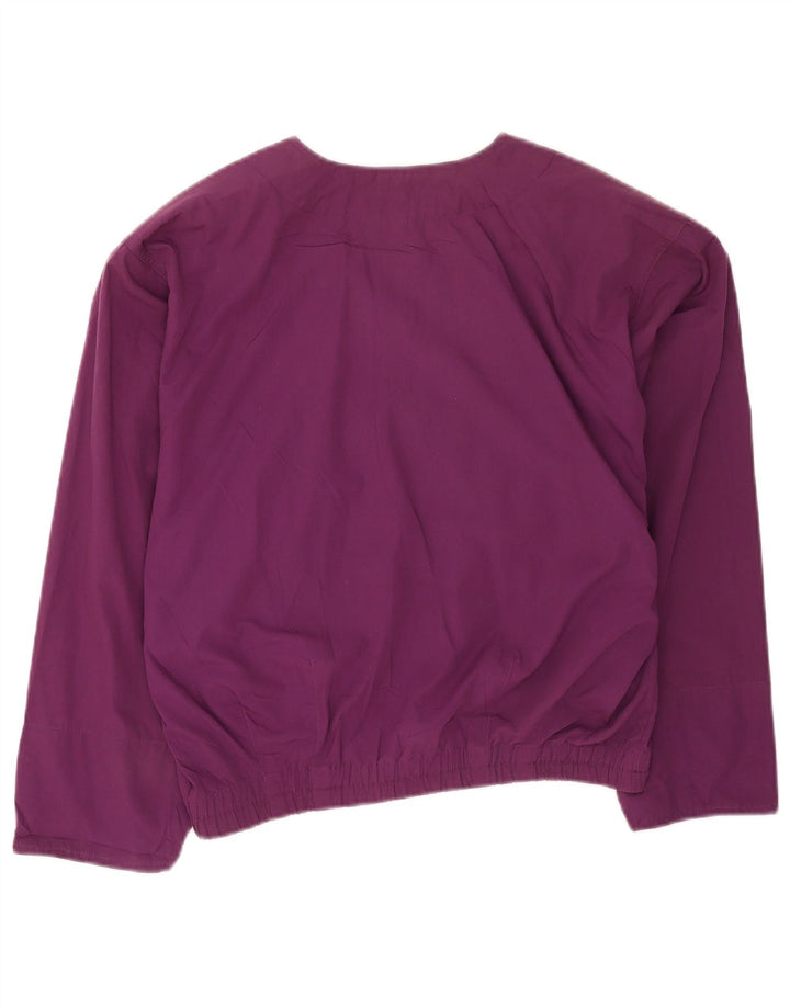 Jachetă vintage supradimensionată pentru femei EU 36 Poliester violet mic