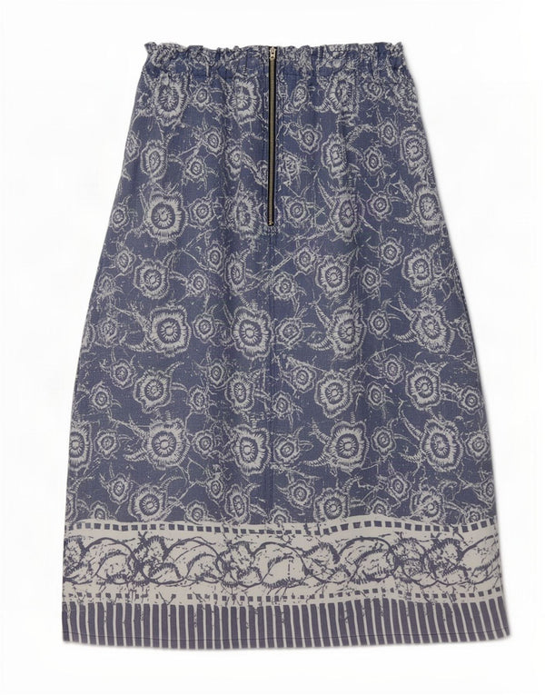 Fusta Midi pentru Damă Murphy & Nye Medium W31 Bumbac Floral Albastru