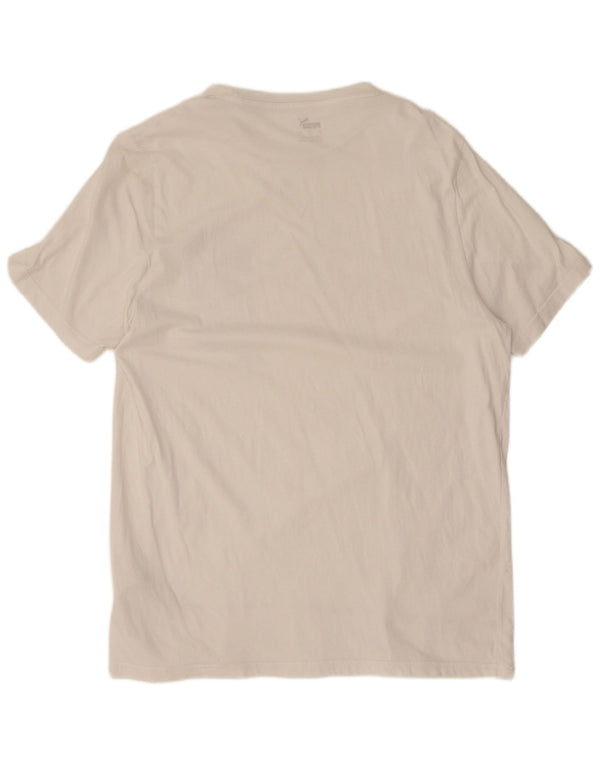 Tricou grafic Puma pentru bărbați Top mare din bumbac alb