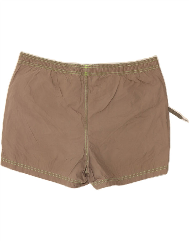 REEBOK Mens Swimming Shorts Medium Brown Polyester Vintage Reebok and Second-Hand Reebok from Messina Hembry 