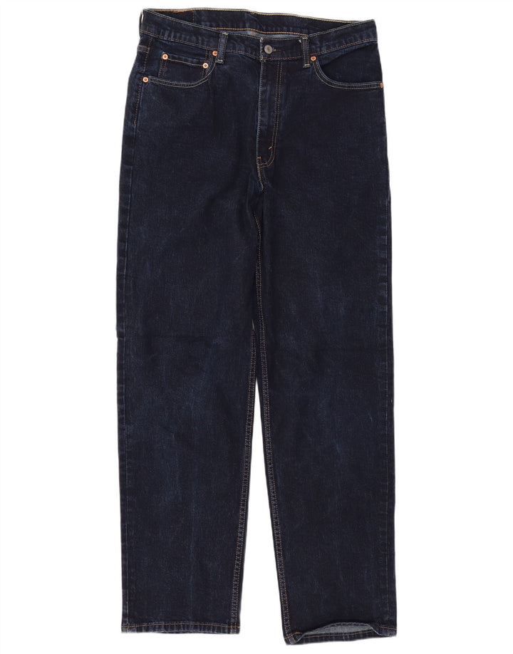 Blugi drepți Levi's 550, cu tăiere relaxată, pentru bărbați, W36 L34, bumbac bleumarin