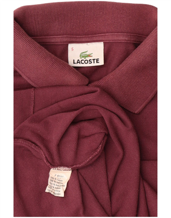 Tricou polo LACOSTE pentru bărbați mărimea 5 mare, bumbac maro