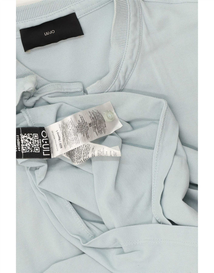Tricou bărbați Liu Jo Top mare din bumbac albastru