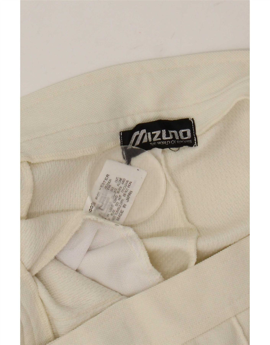 Pantaloni casual drepti pentru bărbați Mizuno W32 L32 poliester alb