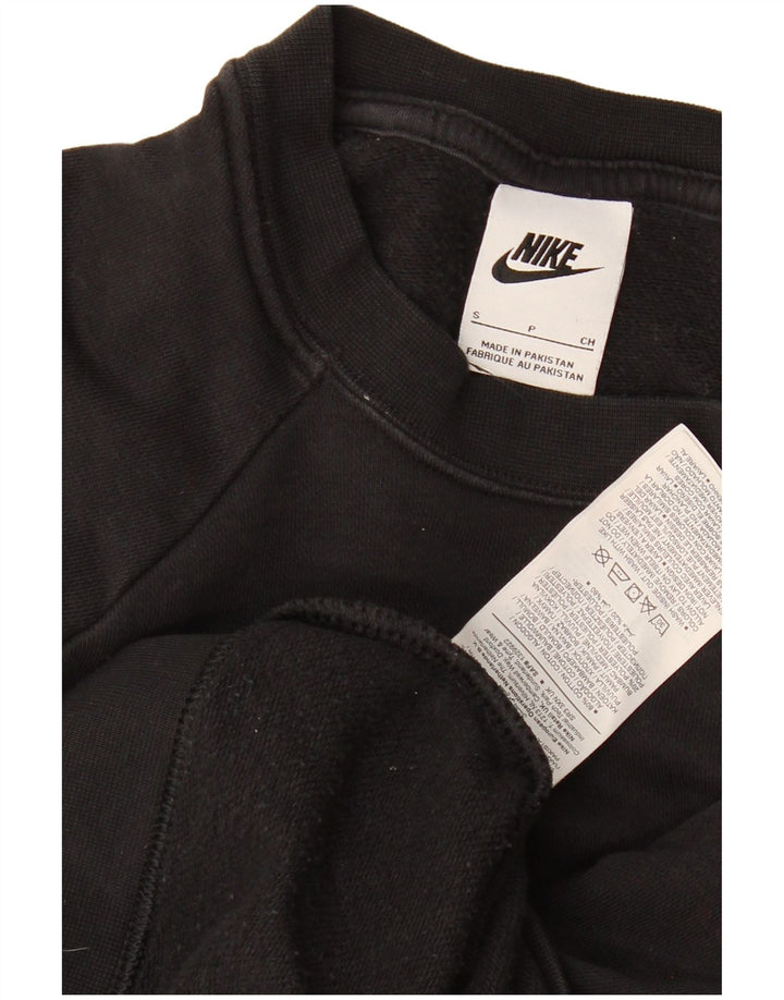 Pulover supradimensionat pentru femei Nike UK 10 Bumbac negru mic