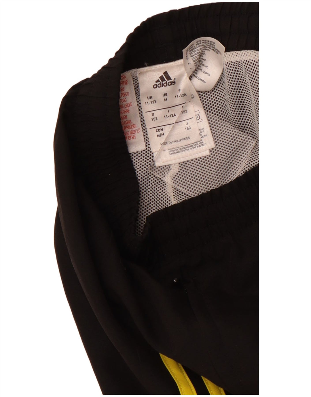 ADIDAS Băieți Pantaloni Trening Pantaloni Joggeri 11-12 Ani Poliester Negru