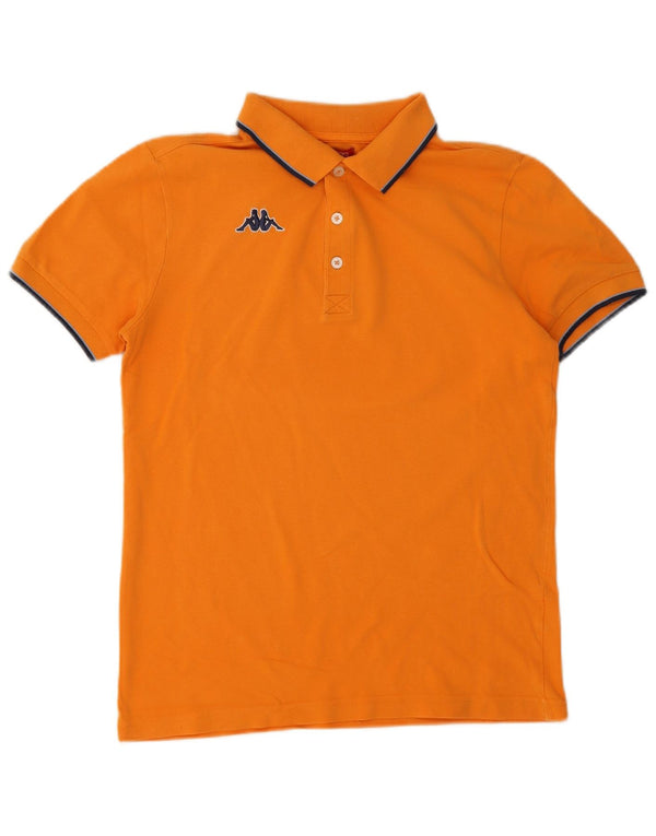 Tricou polo pentru bărbați Kappa portocaliu mediu