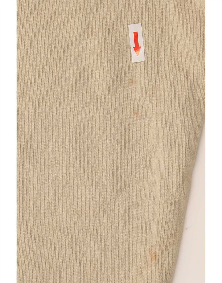 Pantaloni de trening Zara Barbati Joggeri Bumbac Mediu Bej