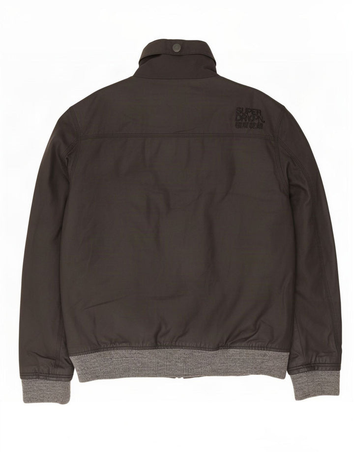 Jachetă Bomber Superdry pentru bărbați UK 44 2XL Negru Poliester