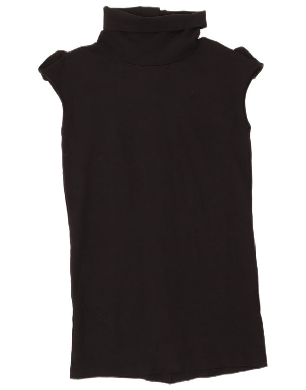 Rochie cămașă fără mâneci pentru femei Zara UK 14 Medium Black