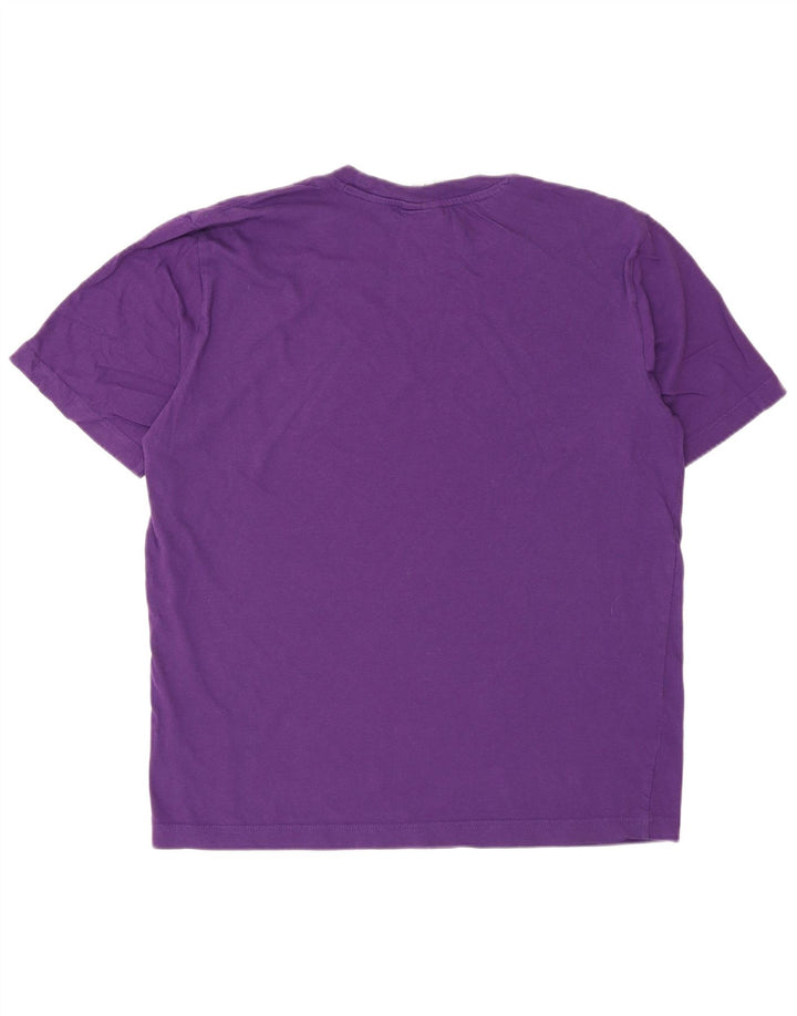 CHAMPION Mens Graphic T-Shirt Top Small Purple