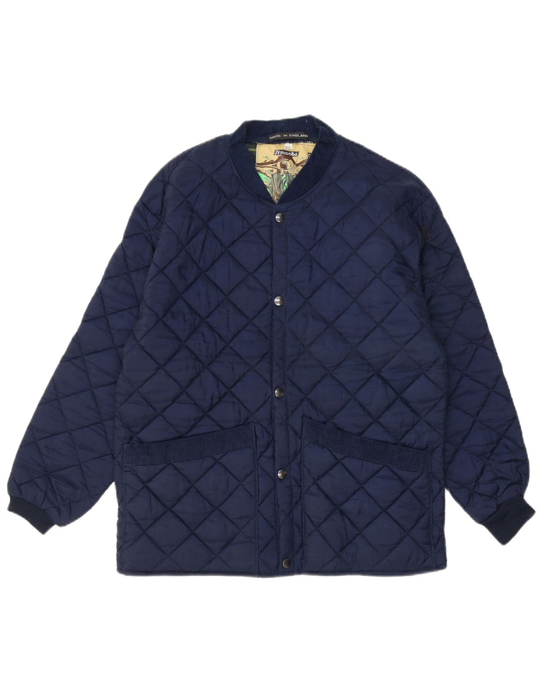 Jachetă matlasată pentru bărbați VINTAGE UK 34 XS bleumarin