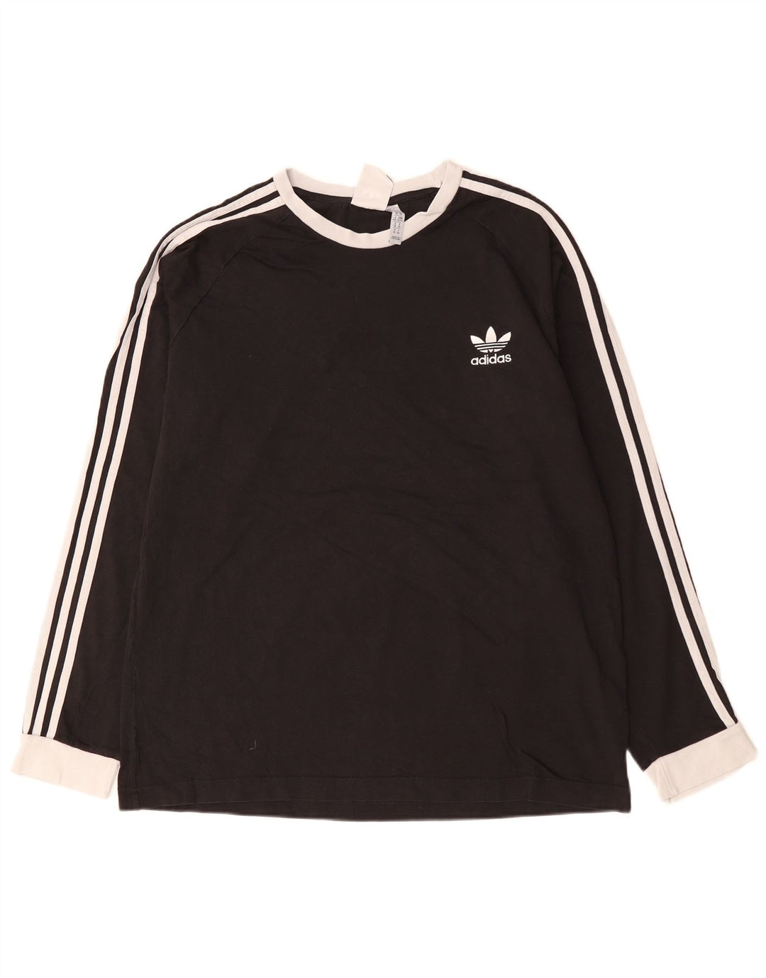 Top ADIDAS pentru bărbați cu mânecă lungă XL, bumbac negru