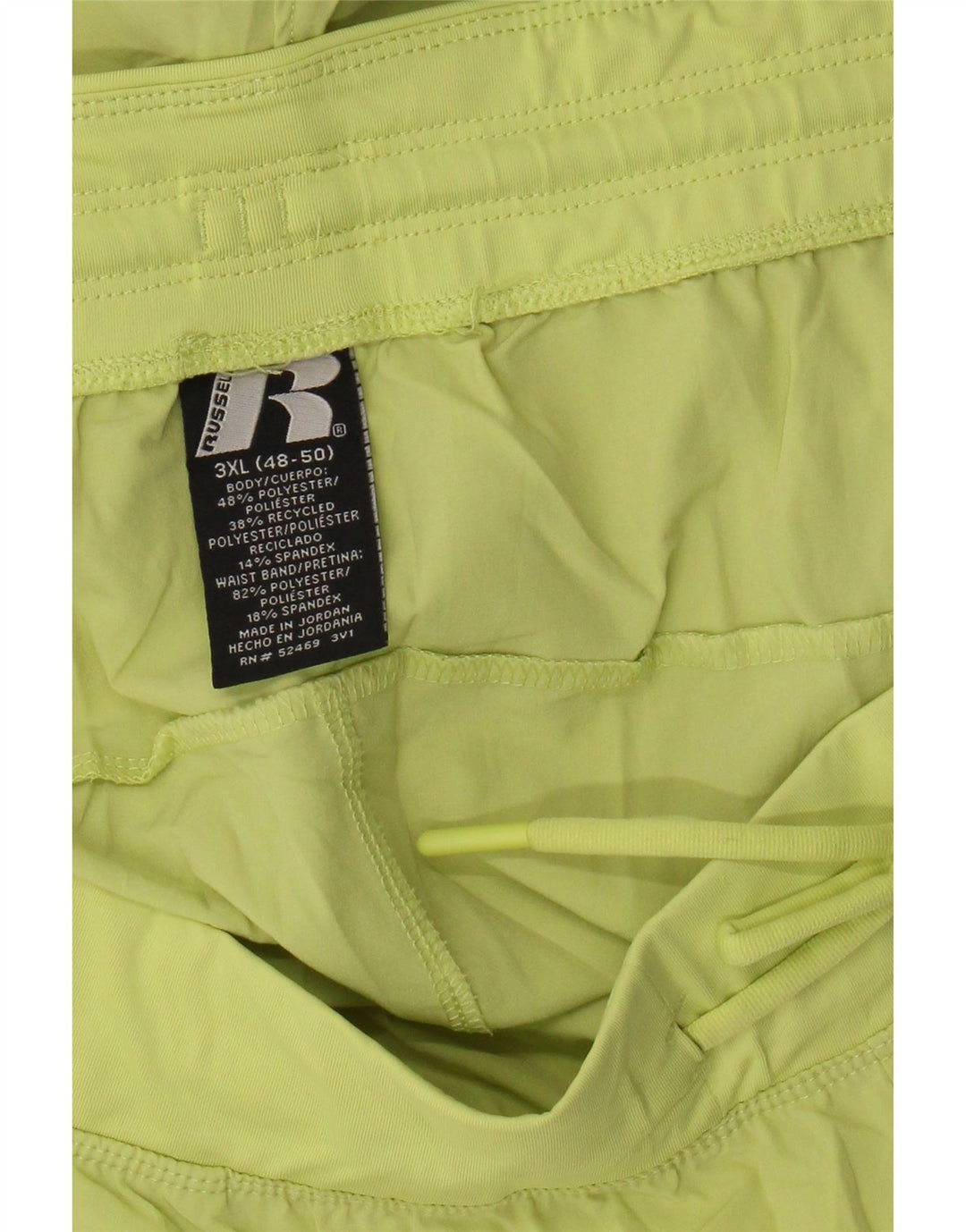 Pantaloni scurți sport pentru bărbați Russell Athletic 3XL, poliester galben