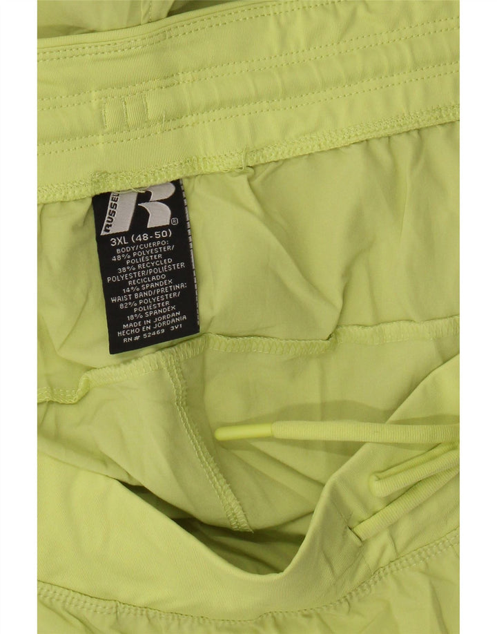 Pantaloni scurți sport pentru bărbați Russell Athletic 3XL, poliester galben
