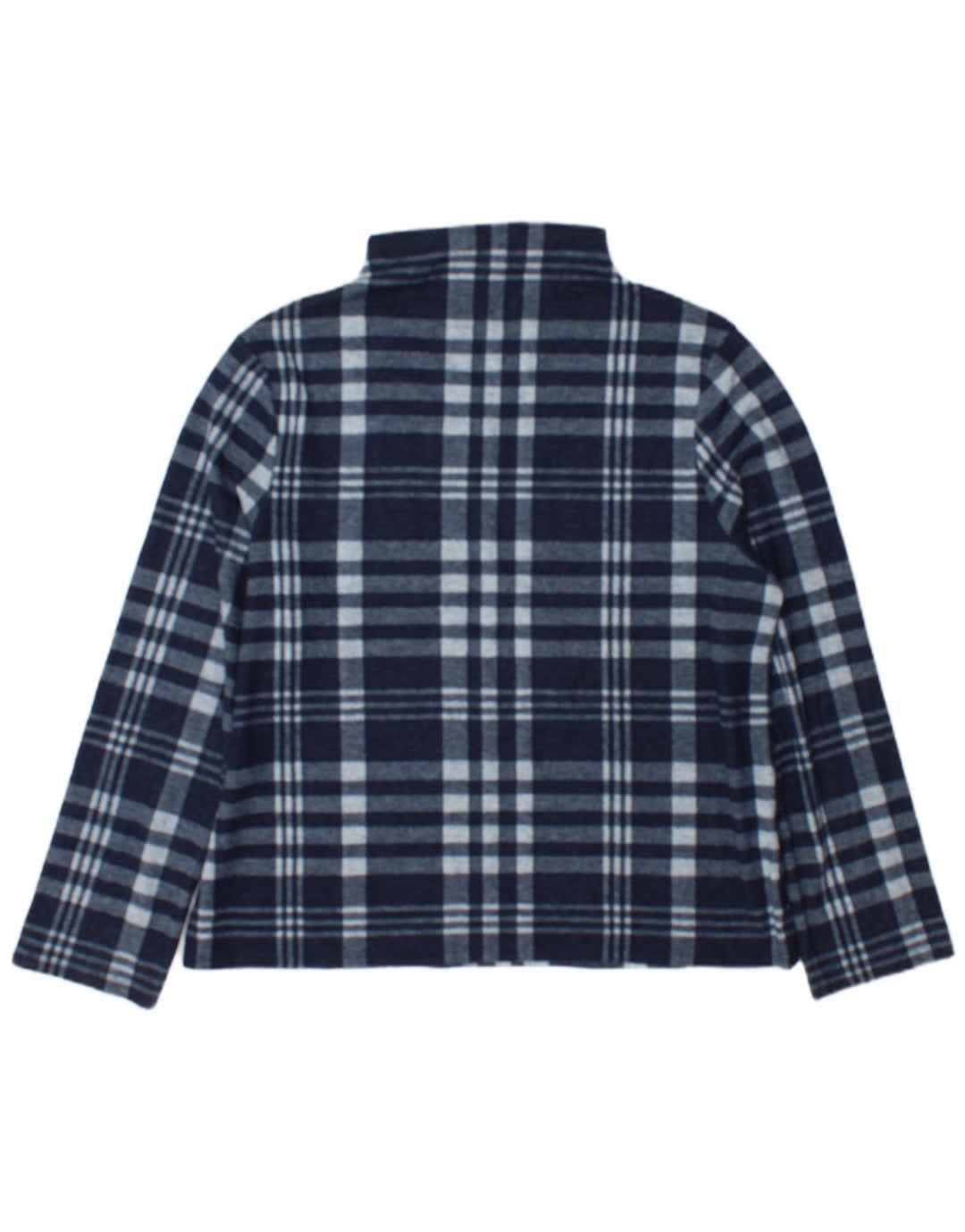 Top pentru femei Marks & Spencer cu mânecă lungă UK 14 mare, albastru bleumarin, carouri