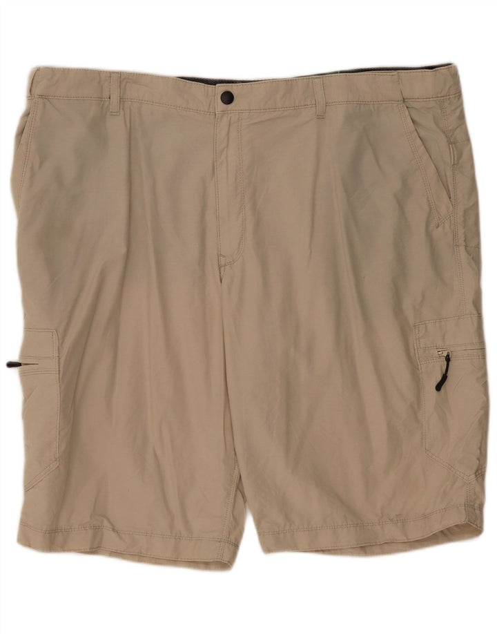 Pantaloni scurți cargo pentru bărbați Marks & Spencer W44 2XL bumbac bej