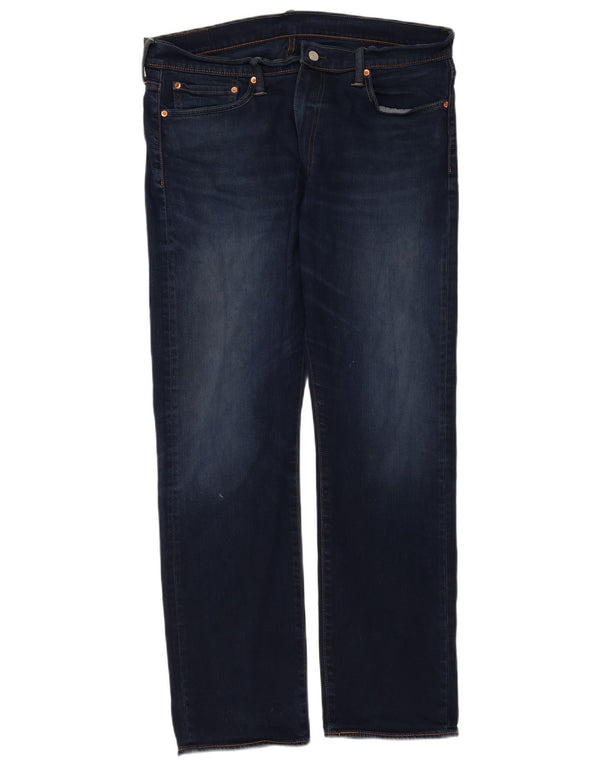 Blugi 513 Slim Straight pentru bărbați Levi's L36 L32 Bumbac bleumarin