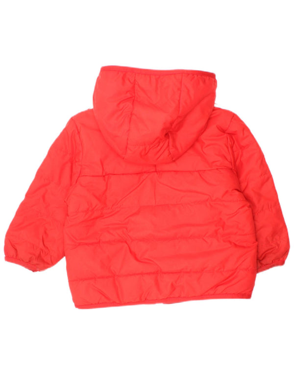 Jachetă căptușită cu glugă Adidas Baby Boys 9-12 luni Poliester roșu