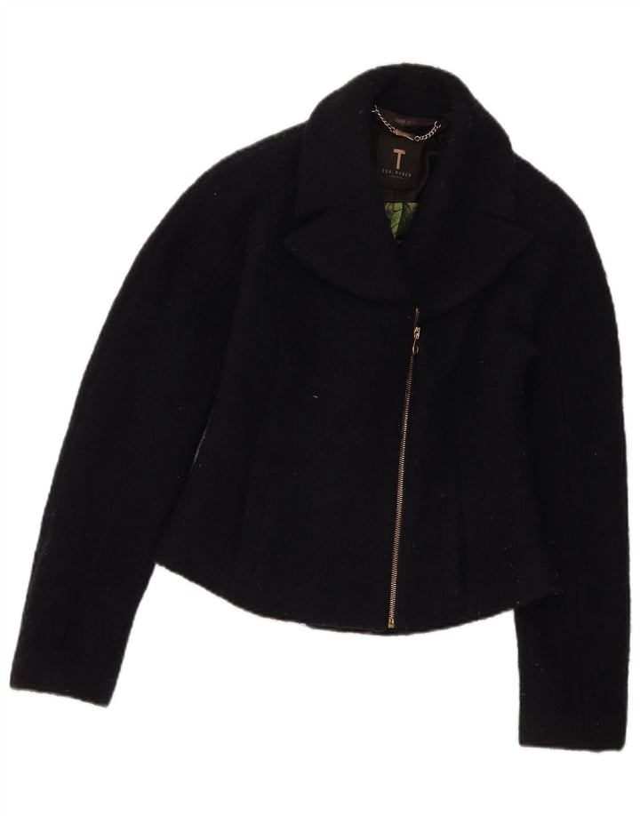 Jachetă Bolero Ted Baker pentru femei UK 8, lână neagră mică