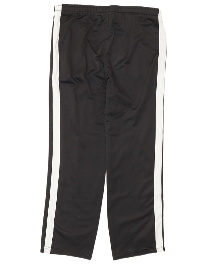Pantaloni de trening Fila pentru bărbați, mari, negru, poliester color bloc