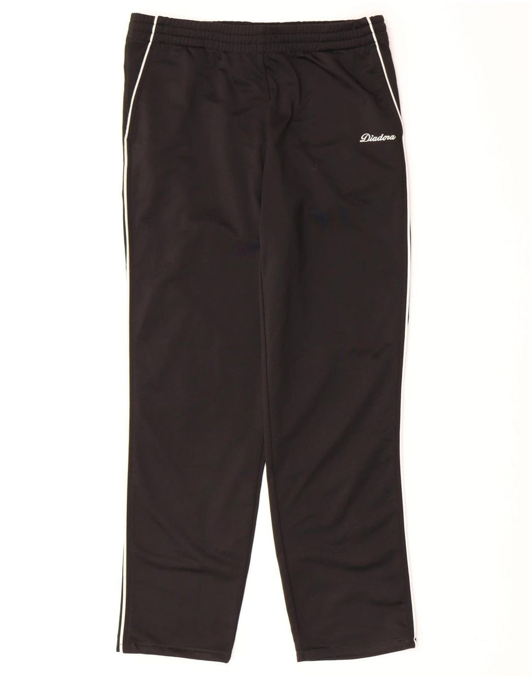 DIADORA Womens Tracksuit Trousers UK 6 XS Black Polyester Vintage Diadora and Second-Hand Diadora from Messina Hembry 