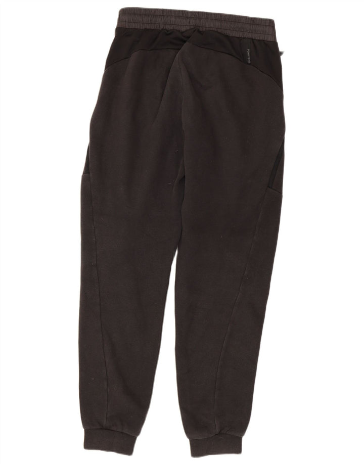 PUMA Mens Tracksuit Trousers Joggers Small Black Cotton