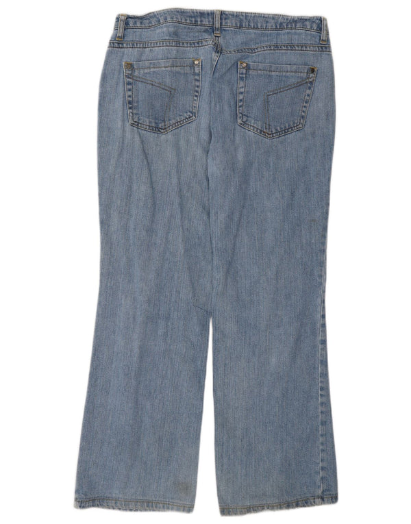 Blugi vintage dama bootcut W32 L28 bumbac albastru