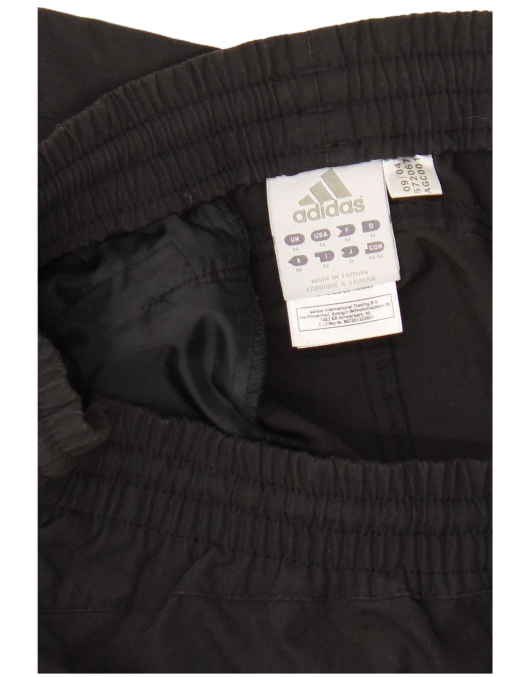 Pantaloni de trening capri Adidas pentru bărbați, poliester mediu negru