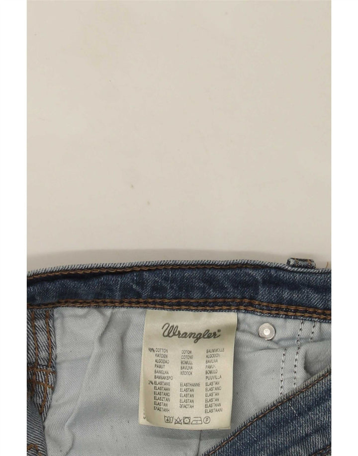Blugi drepti pentru bărbați Wrangler, cu ajustare normală, W38 L30, bumbac albastru