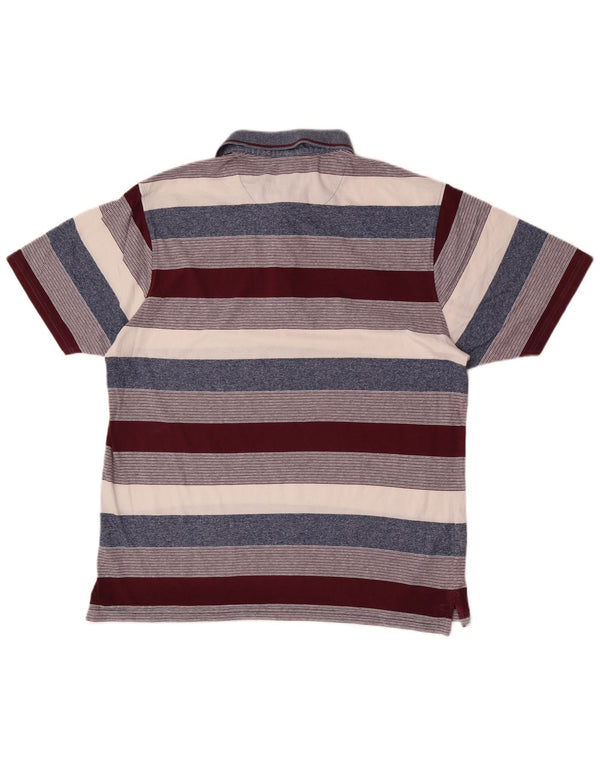 Cămașă polo pentru bărbați Pierre Cardin XL, bumbac cu dungi multicolore