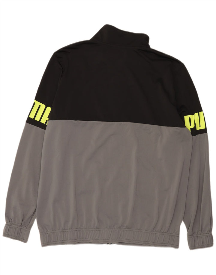 Trening complet grafic PUMA pentru bărbați, mare, negru, poliester color bloc