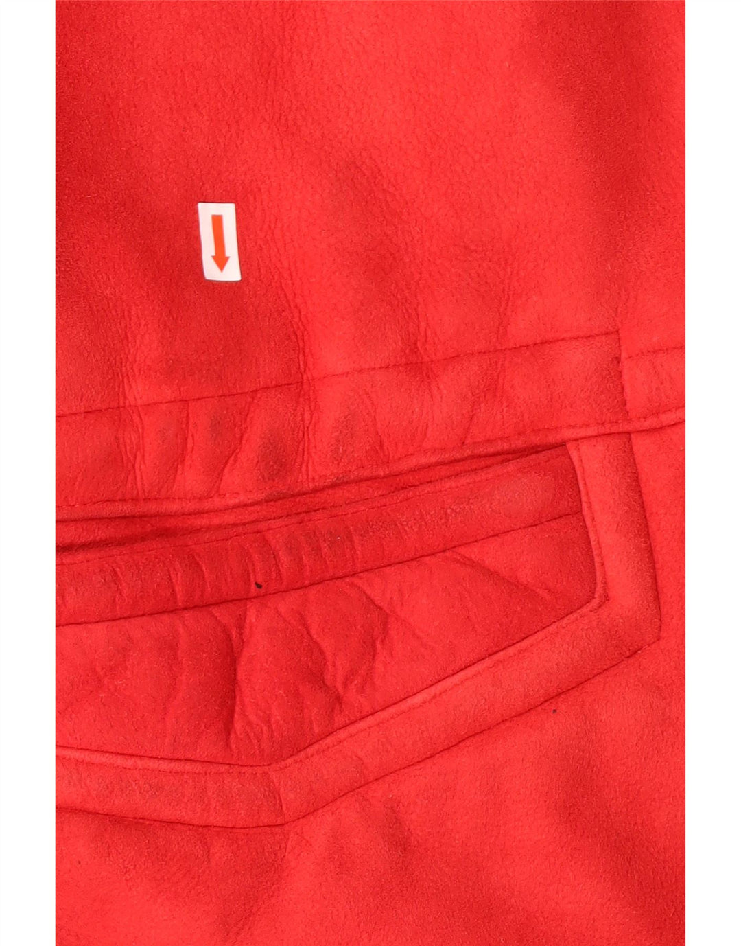 STRIWA Womens Suede Sherpa Overcoat UK 20 2XL Red