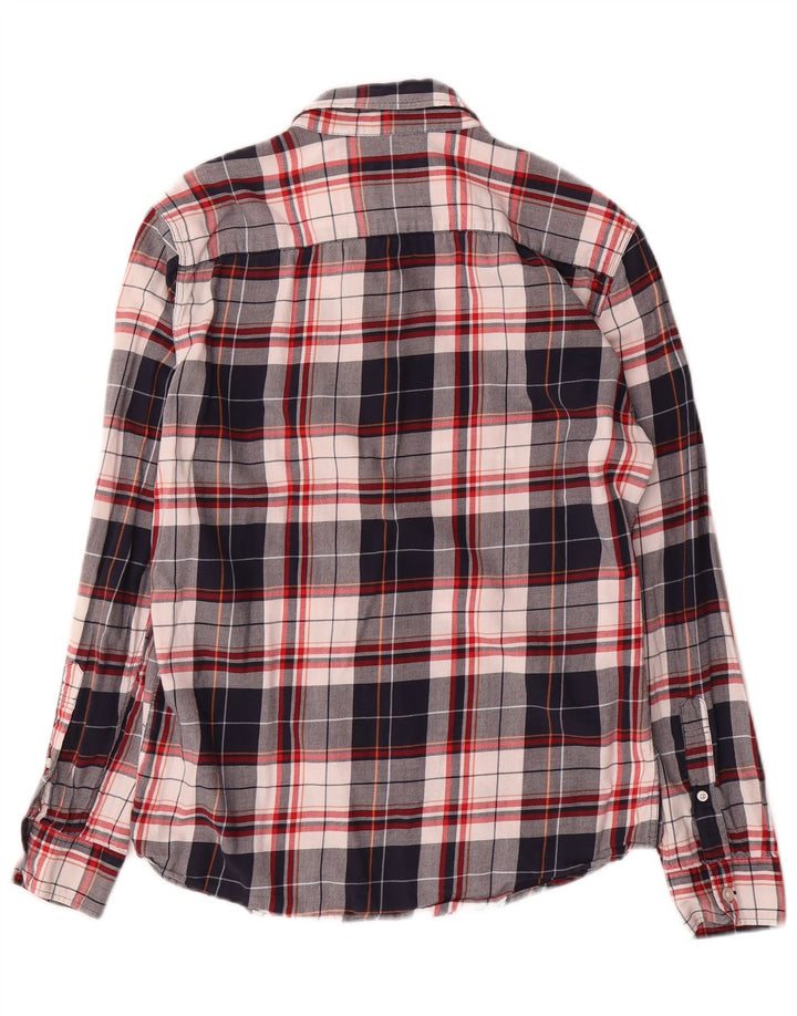 Cămașă Jack Wills pentru bărbați, slim fit, din bumbac cu carouri, albastru bleumarin