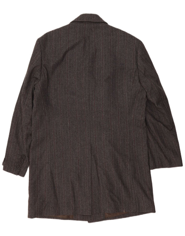 Jachetă Blazer pentru bărbați Esprit cu 3 nasturi cu paragate UK 42 XL Lână gri