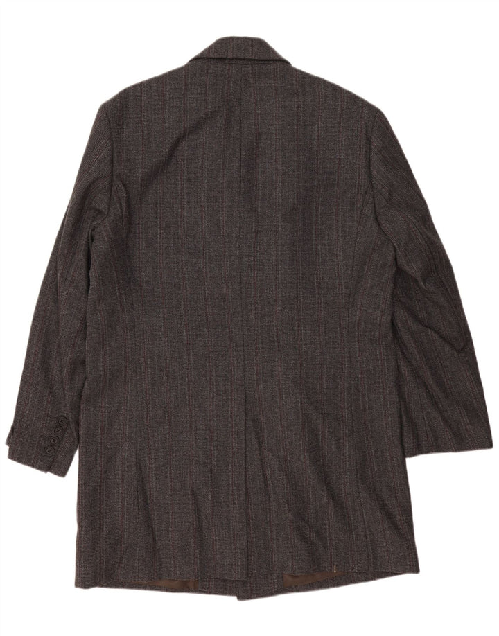 Jachetă Blazer pentru bărbați Esprit cu 3 nasturi cu paragate UK 42 XL Lână gri