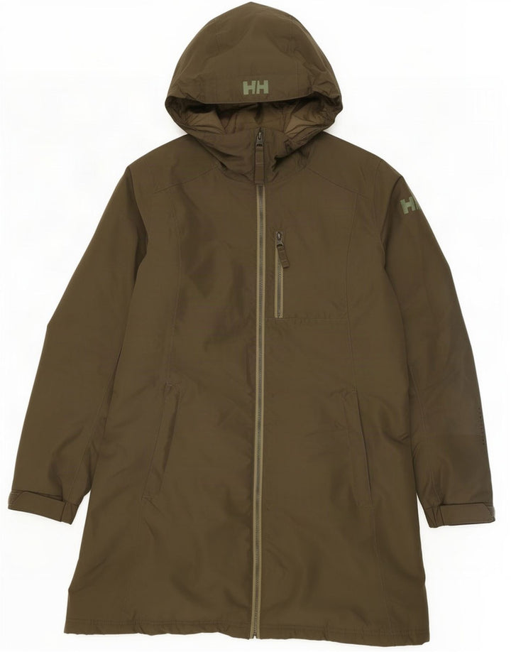 Palton căptușit cu glugă pentru femei Helly Hansen UK 14 Poliester kaki mediu