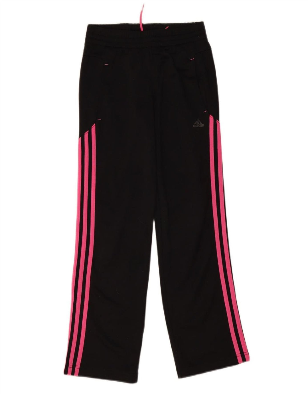 Pantaloni de trening ADIDAS fete 11-12 ani poliester negru