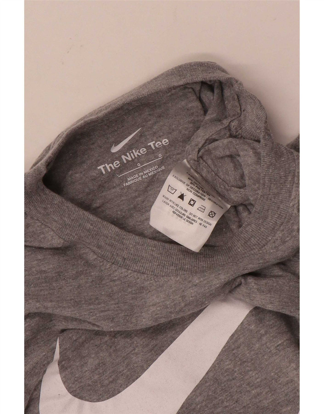 Tricou grafic Nike pentru bărbați Top mare din bumbac gri