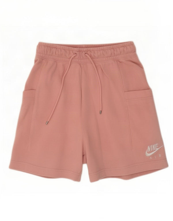 Pantaloni scurti sport Nike pentru femei UK 4 XS, bumbac roz