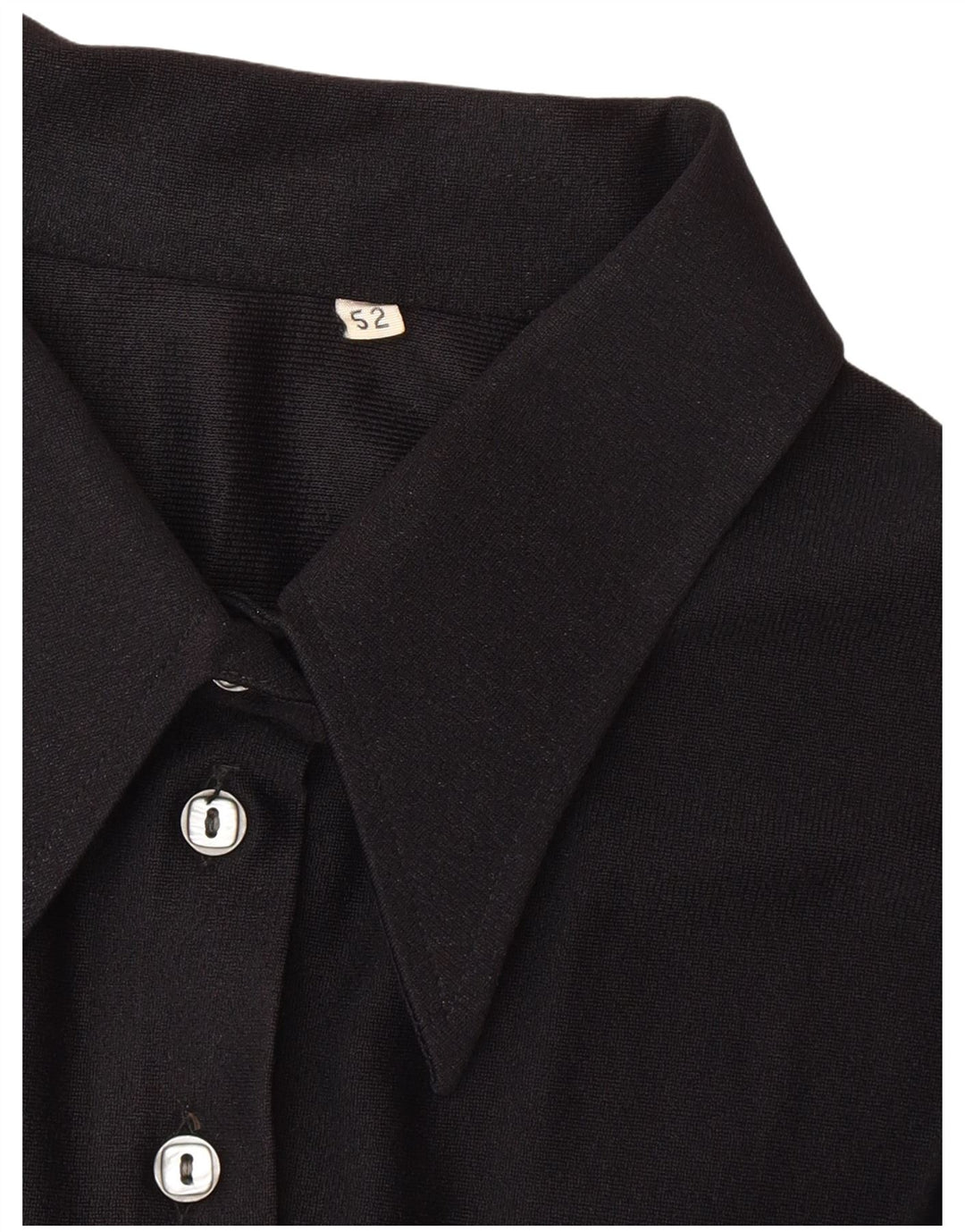 Bluză cămașă Vintage pentru femei IT 52 2XL Negru
